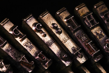 The Vintage Typewriter some character or letter macro style