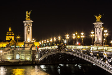 Fototapeta na wymiar Bridge of the Alexandre III in Paris