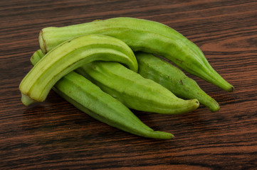 Okra vegetables