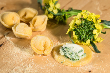 Tortellino ricotta e broccoli baresi