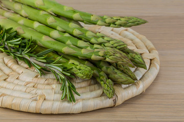 Raw asparagus