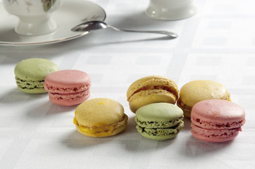 traditional french colorful macaron