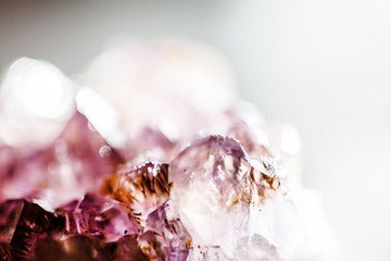 Raw amethyst rock