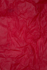 Crumpled red paper