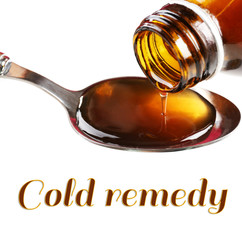 Cough syrup, close-up