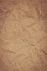 Crumpled recycled paper