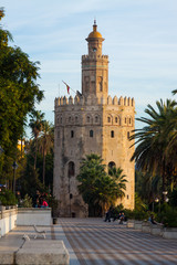 Fototapeta na wymiar Torre del Oro. Seville, Spain