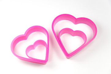 cookie cutter on white background