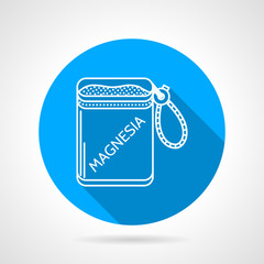 Round vector icon for magnesia bag