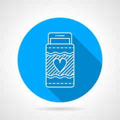 Round vector icon for phone case