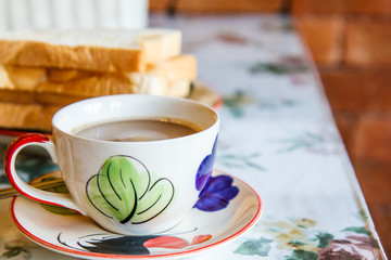 coffee cup on table