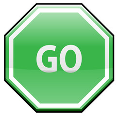 Go traffic sign image