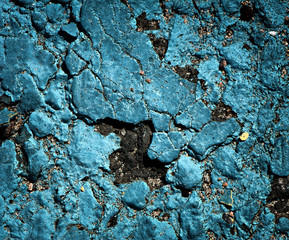 Cracked and Worn Painted Asphalt Background