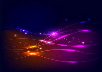 Abstract Glowing Vector Background
