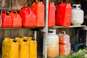 Jerry Cans and Propane Tanks - 78139654