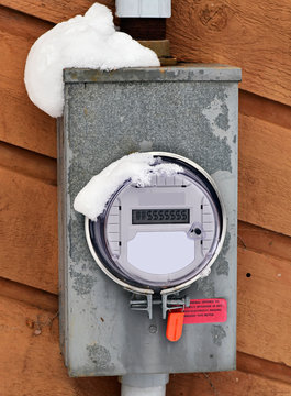 Hydro Power Meter With Money Dollar Signs