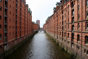 Naklejka premium Hamburg Speicherstadt