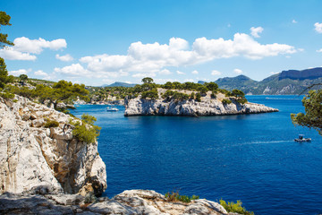 Obraz premium Calanques of Port Pin in Cassis, Provence, France