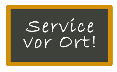 Obraz premium Service vor Ort