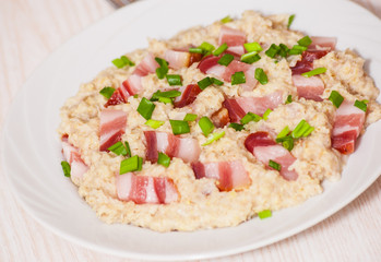 bacon with oatmeal