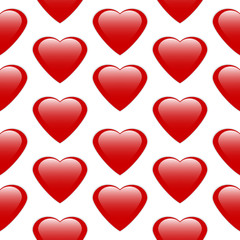 Love heart seamless pattern.