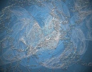 Relief texture or background in blue spectrum