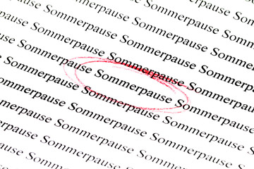 Sommerpause