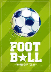 Obrazy na Plexi  Plakat z piłką nożną
