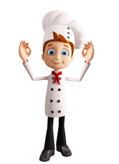 Chef character with best sign