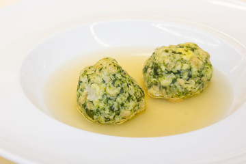 Canederli from Trentino Italy