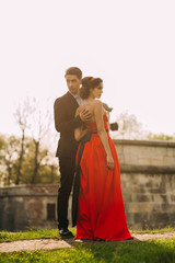 Fototapeta premium love story castle