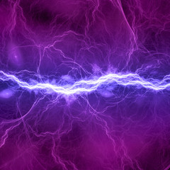 Blue and purple electric lighting