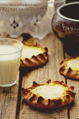 kalitka, traditional russian  potato pie