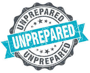 Obraz premium unprepared vintage turquoise seal isolated on white