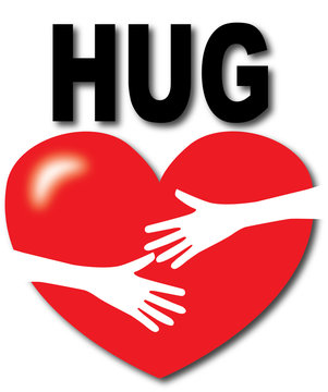 hug time valentines day or other greeting