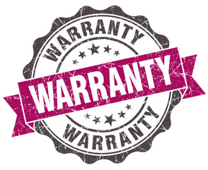 Obraz premium warranty grunge violet seal isolated on white