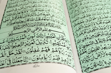Closeup of Quran