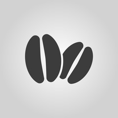 The coffee icon. Coffee symbol. Flat