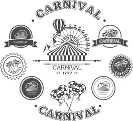 Carnival vintage badges