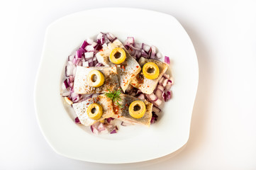 pieces of herring