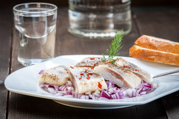 pieces of herring