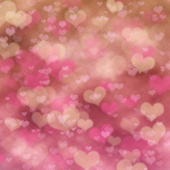 Abstract festive background with pink heart