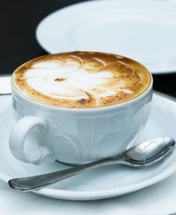 cappuccino with cinnamon