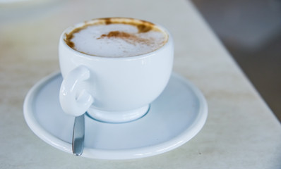 cappuccino with cinnamon
