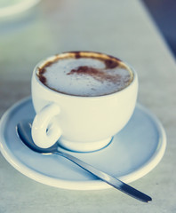 cappuccino with cinnamon