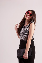 Stylish woman portrait