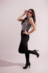 Happy woman portrait full lenth