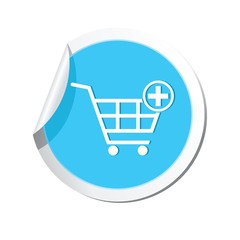 Shopping cart icon. Vector illustration