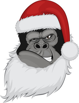 Head gorilla in a cap