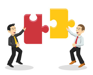 Vector team work illustration